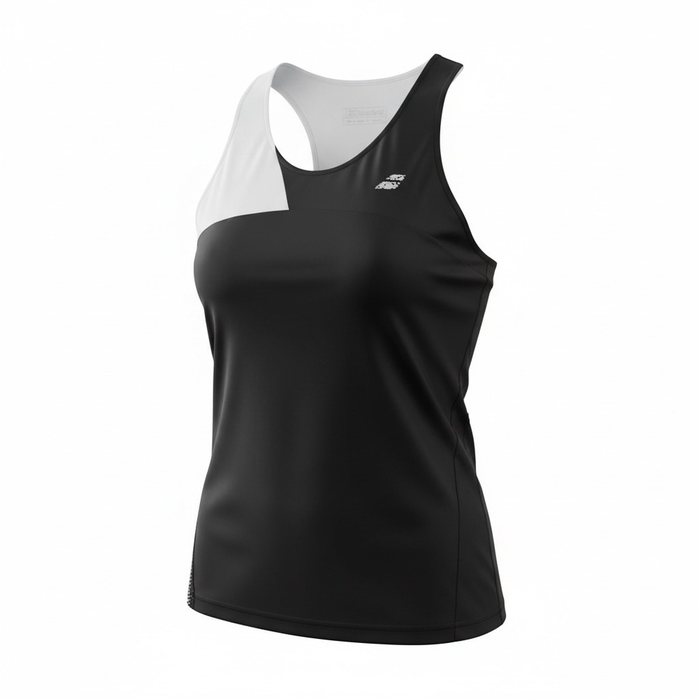 Babolat Women's Black White Tennis Performance Tank Top Large